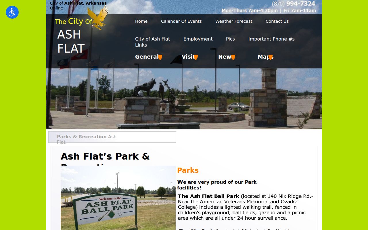 Ash Flat criminal record City Hall phone and office hours
